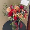 18. Red Theme Flower Arrangement