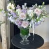 3. Purple Theme Flower Arrangement