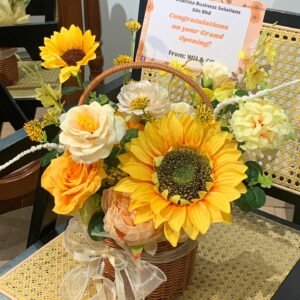 Artificial Flower Opening Basket