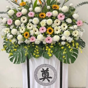 Snowy Farewell Condolences & Funeral Flower Box